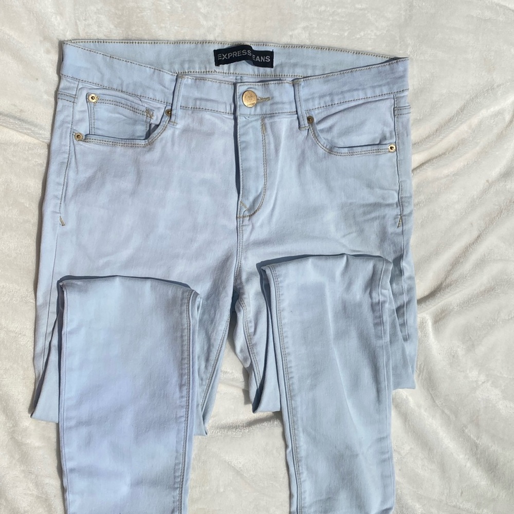 Express blue jeans very stretchy size 12